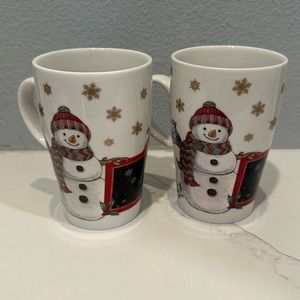 Lenox Heat Changing Mug Snowman Set of 2